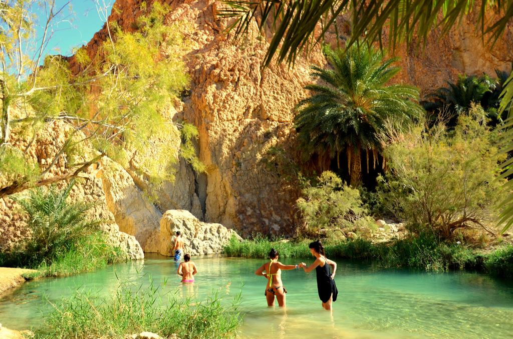 Oasis de Chebika, un espejismo en el desierto del Sáhara.